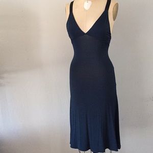 Just Cavalli stretch, silk navy dress